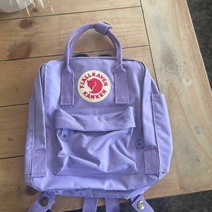 NWOT fjallraven mini backpack purple